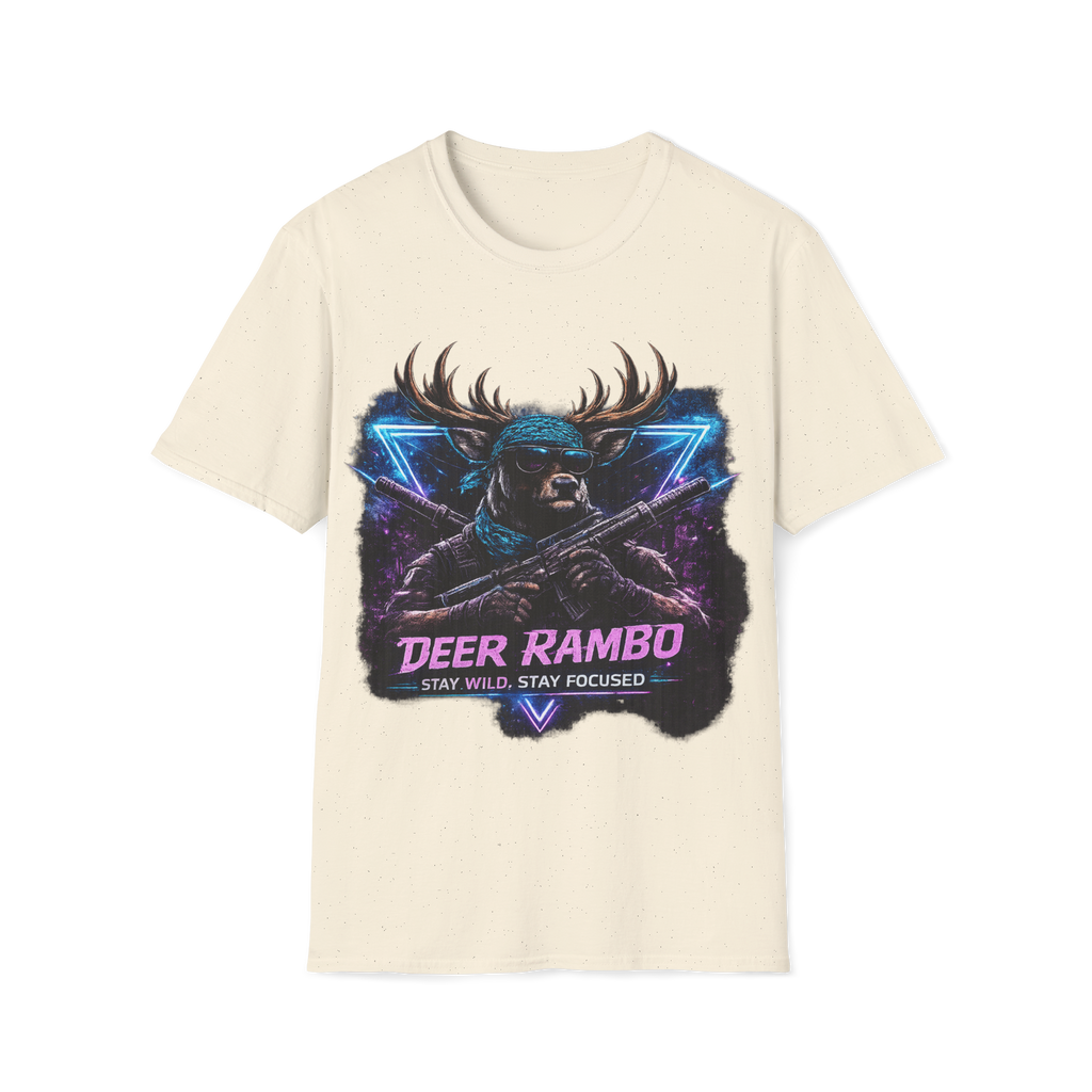 Deer Rambo Neon Stag T-Shirt