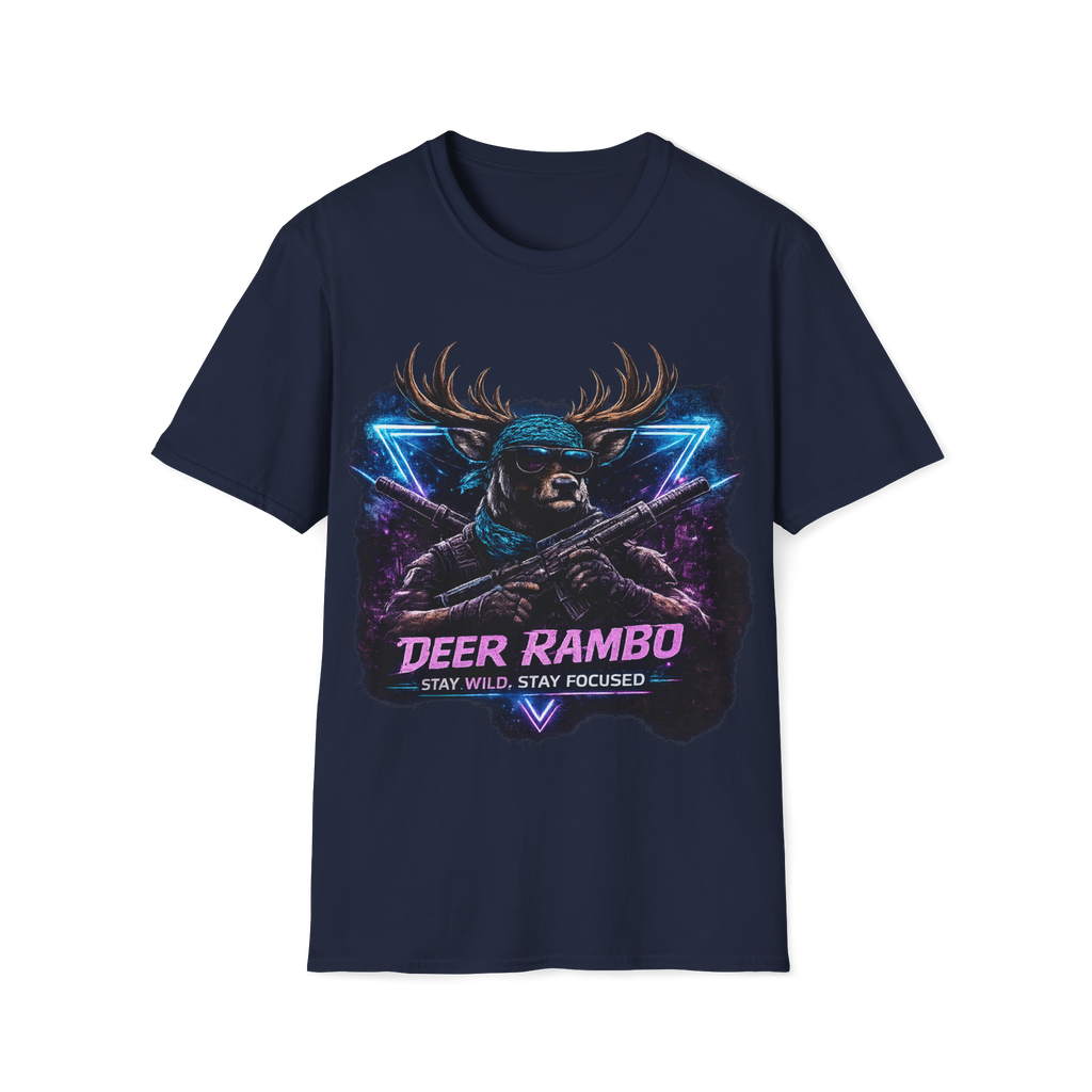Deer Rambo Neon Stag T-Shirt