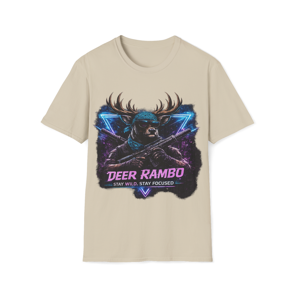 Deer Rambo Neon Stag T-Shirt