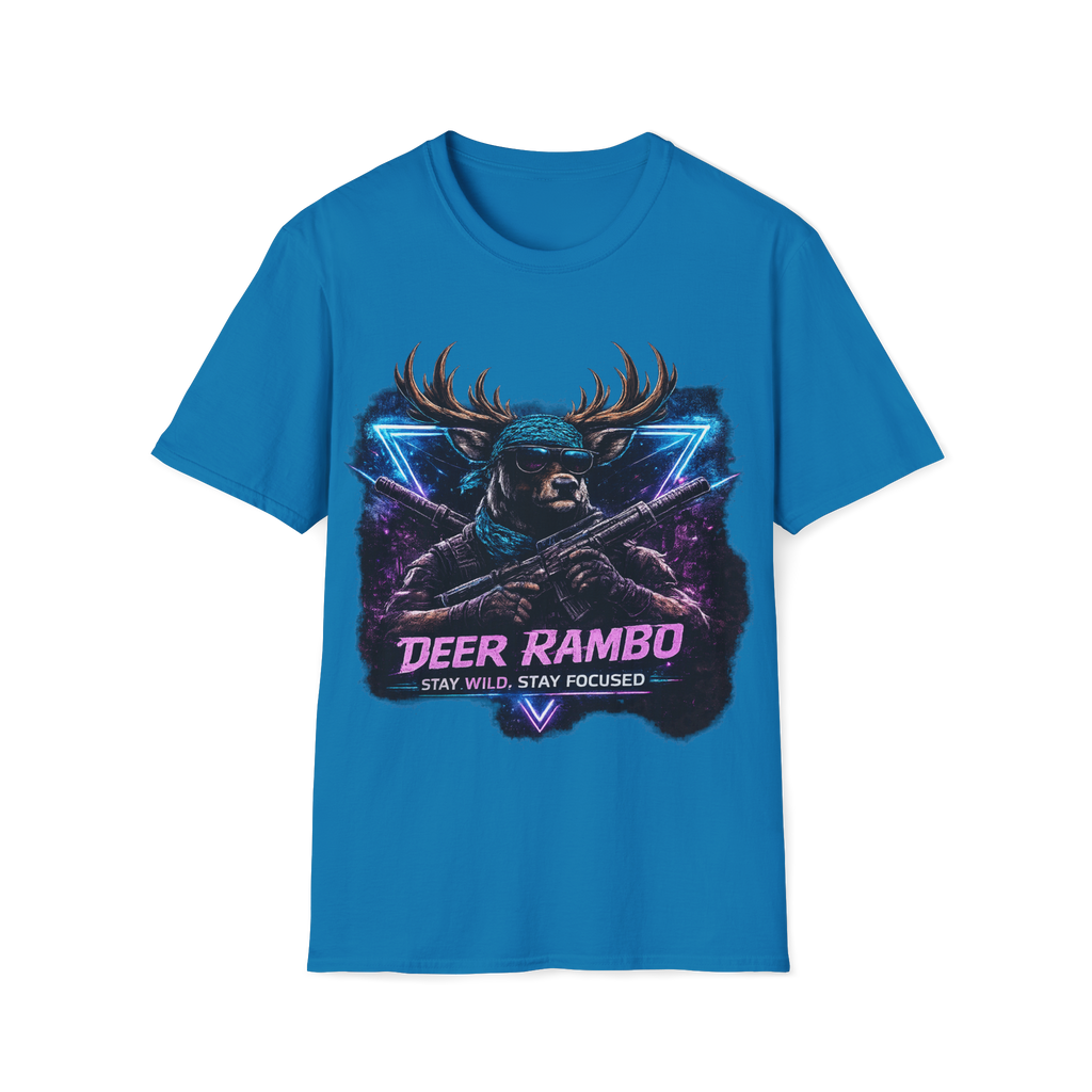 Deer Rambo Neon Stag T-Shirt