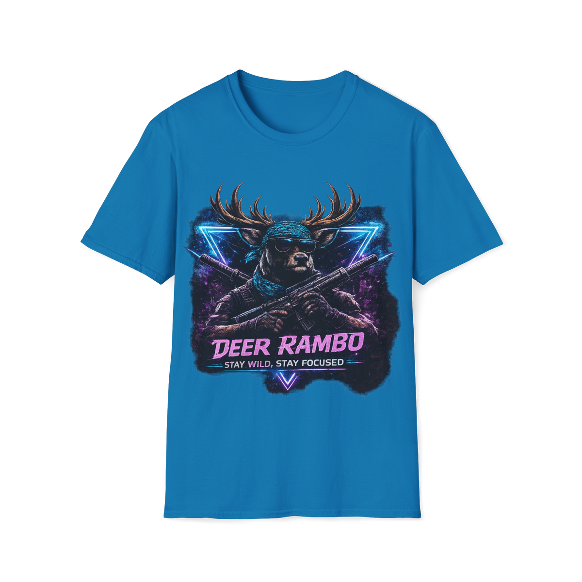 Deer Rambo Neon Stag T-Shirt