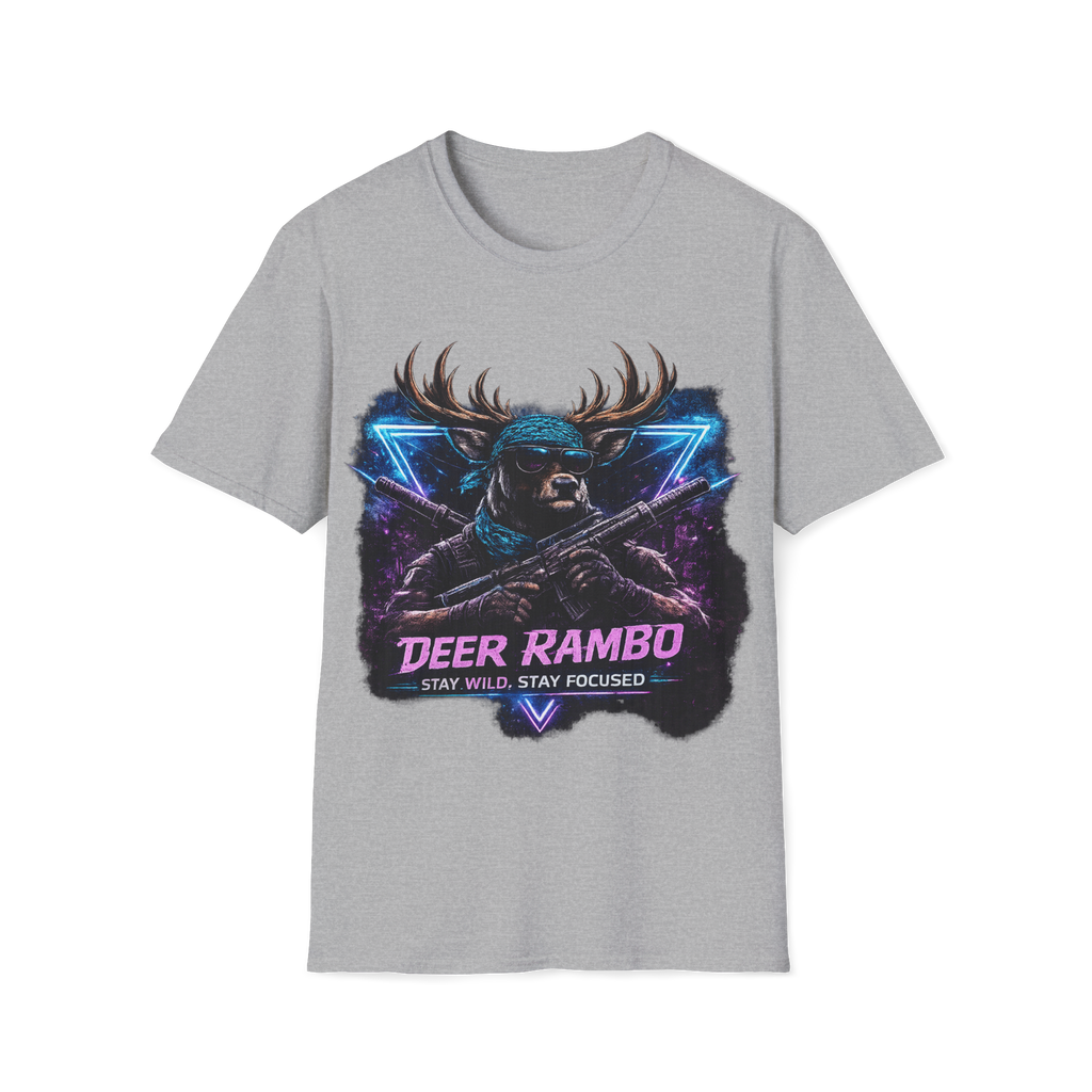 Deer Rambo Neon Stag T-Shirt