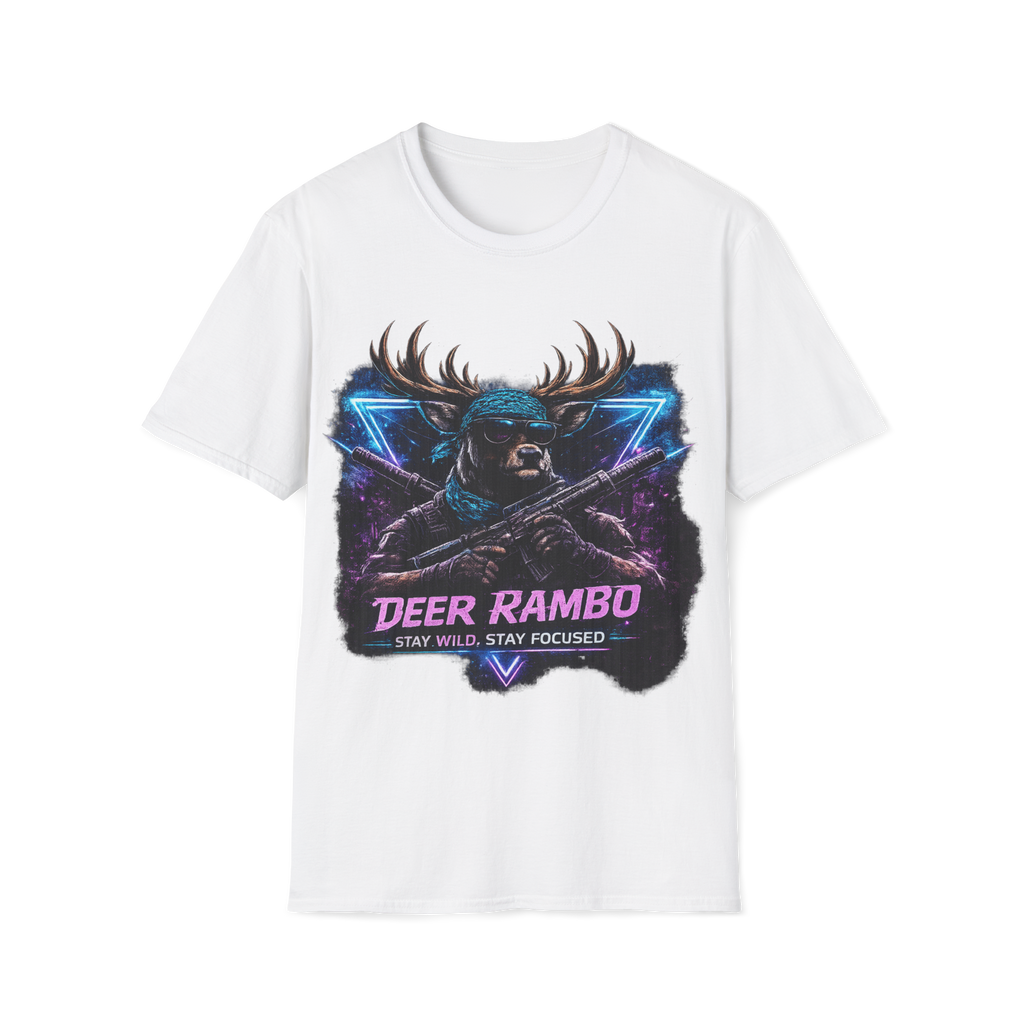Deer Rambo Neon Stag T-Shirt